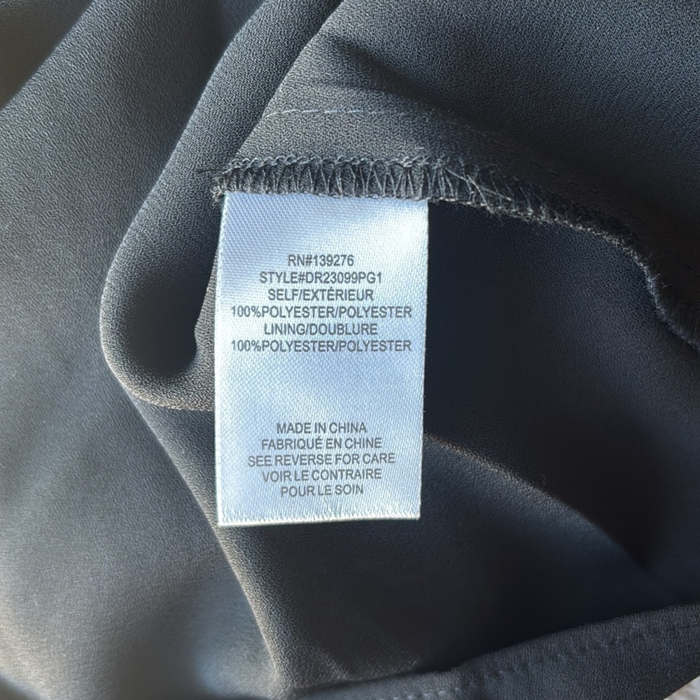 DR2 by Daniel Rainn Crew Neck Pleat Top in Black Size Large EUC - Picture 5 of 7
